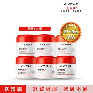 【ATOPALM 愛多康】舒敏全效修護霜65ML-6入團購組(0-99歲都適用)