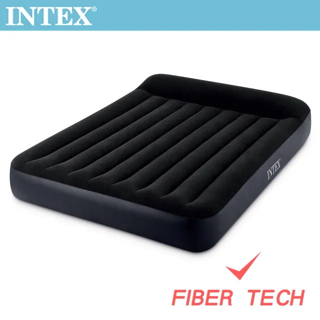 【INTEX 原廠公司貨】舒適雙人特大充氣床-寬183cm(FIBER TECH_64144)