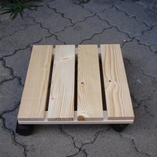 【沃克嚴選】松木活動花架-原木色 30*30*7cm 2入