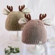 【Kori Deer 可莉鹿】麋鹿角嬰兒童秋冬加厚針織毛線帽(多色可選 寶寶帽童帽保暖聖誕)