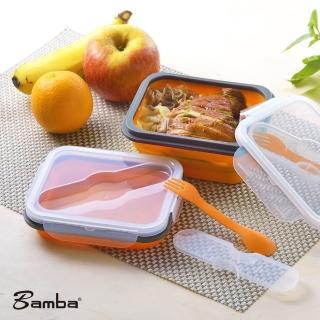 【Bamba】矽膠摺疊便當盒(單格式)