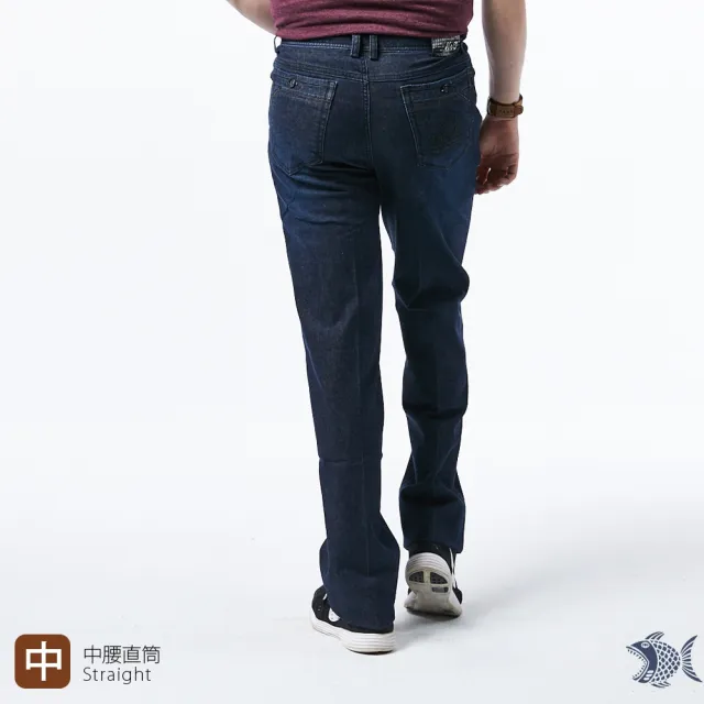 【NST JEANS】抓皺彈性吸濕排汗牛仔褲 微刷色 輕磅-中腰直筒(390-2025)
