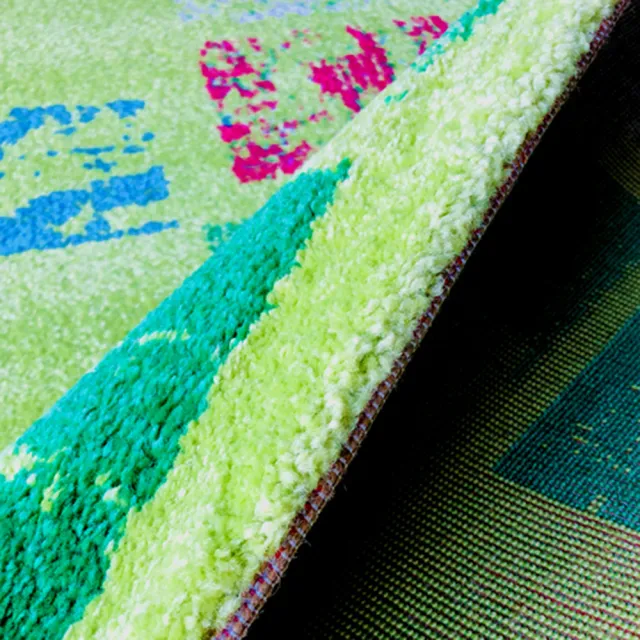 【山德力】ESPRIT系列-機織地毯-心隅綠野 80x150cm(床邊毯  走道毯 廚房毯 現代風格 普普風 格子 生活美學)