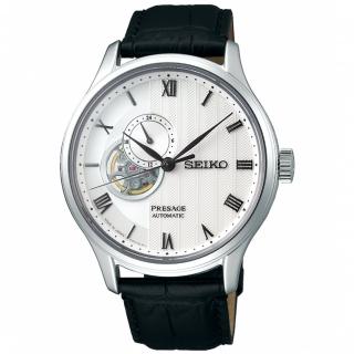 【SEIKO 精工】Presage 絕對風範時尚紳士開芯機械男錶-銀/41.8mm 送禮 禮物(SSA379J1/4R39-00W0P)