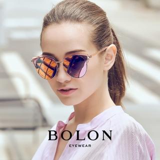 【BOLON 暴龍】大牌巨星時尚流行男仕女仕墨鏡太陽眼鏡(貓眼大框BL6056系列)