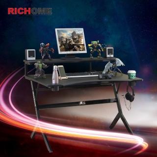 【RICHOME】MIT 大桌面雙杯款電競桌(多色可選 電腦桌 遊戲桌 電競桌 工作桌 PC309)