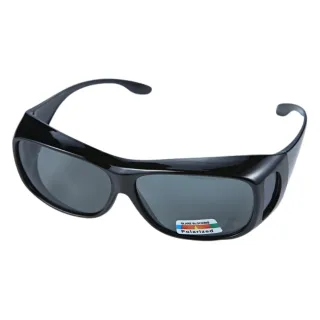 【Z-POLS】度數族必備 舒適加大包覆型Polarized寶麗來偏光太陽眼鏡(輕量 抗UV400 可包覆度數眼鏡超實用)