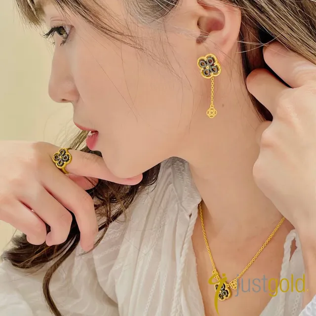【Just Gold 鎮金店】喜•如意純金系列 黃金單耳耳環