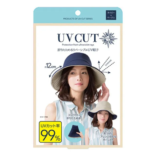 【日本Needs Labo】雙面使用高效遮陽帽 一入(抗UV 防曬帽 小顏帽)