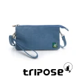 【tripose】漫遊系列岩紋簡約微旅手拿/側肩包(淺藍)