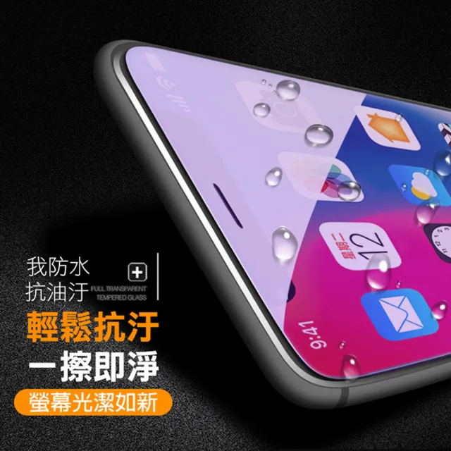 iPhone X XS 防藍光玻璃鋼化膜手機保護貼(iPhoneXS保護貼 iPhoneX保護貼)