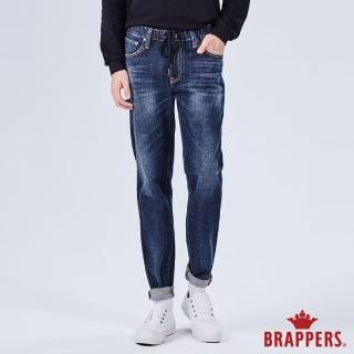 【BRAPPERS】男款 中低腰彈性鬆緊帶八分褲(藍)