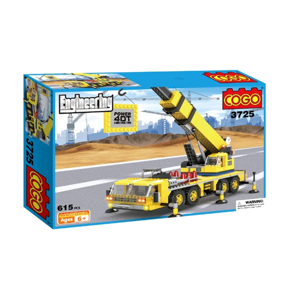 【COGO】積木  工程車系列 起重機-3725(益智玩具/兒童玩具//聖誕禮物/交換禮物)