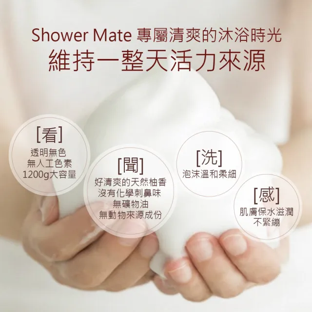 【ShowerMate】微風如沐 果香沐浴乳-甜蜜桃1200g