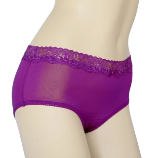 賽凡絲法式蕾絲完美情人純蠶絲內褲2件組(紫色)