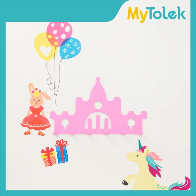 【MyTolek 童樂可】孩子的。創意壁飾 - 童話城堡(主題造型壁掛+ 無痕壁貼)