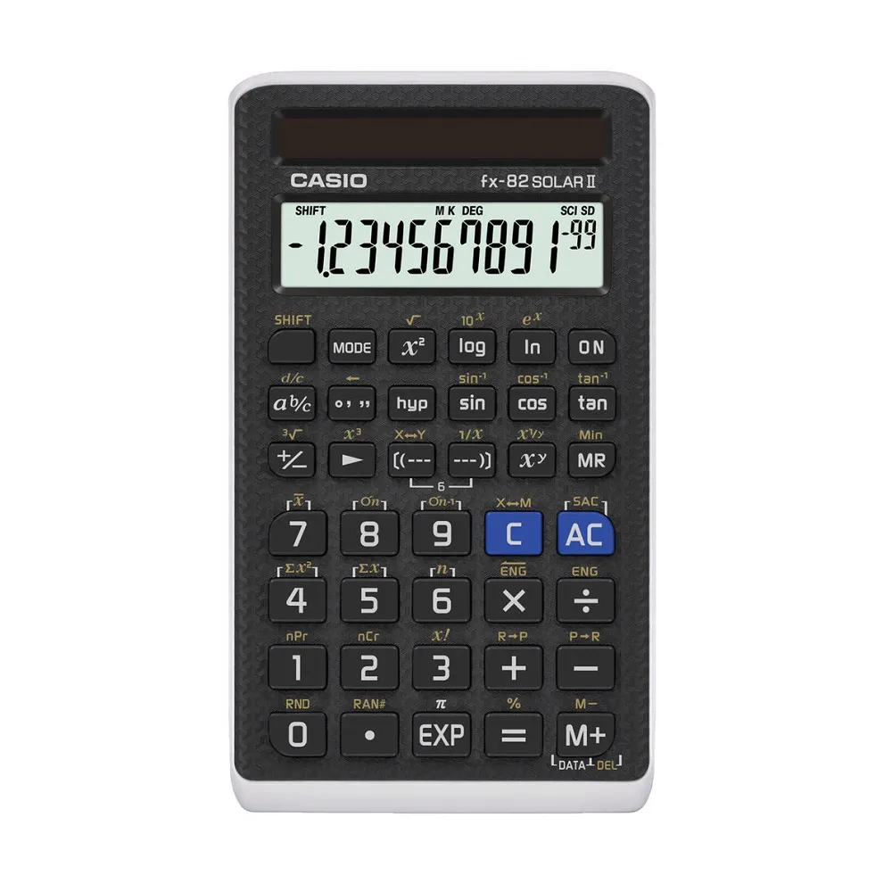 【CASIO 卡西歐】12位數國考型工程用計算機(FX-82SOLARII)