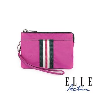 【ELLE active】經典復刻系列-零錢包-桃紅色