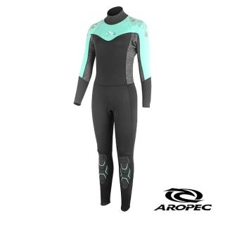 【Aropec】Dolphin 女款彈性長袖長褲防寒衣(果綠)