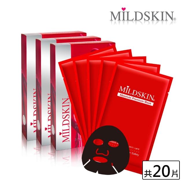 【MILDSKIN 麥德絲肌】肌因胜月太活膚系列-黑面膜(20入組)