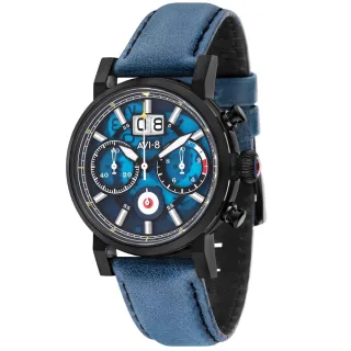 【AVI-8】HAWKER HURRICANE 潮流手錶(藍AIAV406203)
