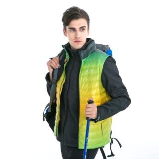 【St.Bonalt 聖伯納】白鵝絨漸層立領羽絨背心｜男款 7224(羽絨 背心 保暖 滑雪 背心 男女 輕便)
