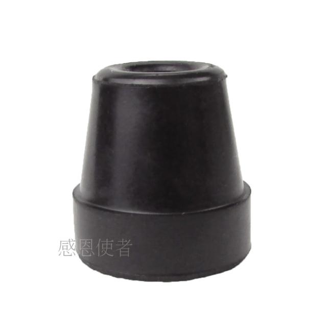 【感恩使者】橡膠腳套 腳墊 ZHTW1719-841 -孔徑1.15cm 高3.05cm 黑色 2個入(四腳拐杖使用腳套)