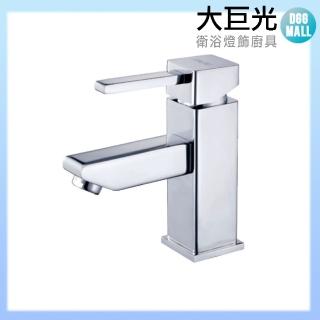 【大巨光】外銷美國韓國陶瓷心方型造型無鉛臉盆單孔單槍水龍頭(AB-TD-42)