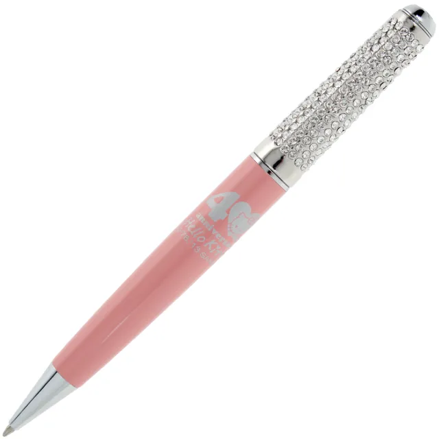 【ARTEX】KITTY 40周年紀念 半節水鑽筆 粉紅