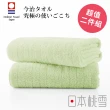 【日本桃雪】日本製原裝進口今治超長棉浴巾超值兩件組(萊姆綠  鈴木太太公司貨)