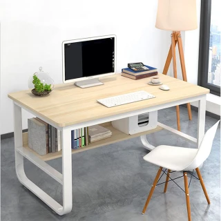 【VENCEDOR】U型加粗DIY組裝書桌(桌下書架/加厚板材/電腦桌/辦公桌/書桌/桌子/工作桌-1入)