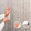 【樂嫚妮】18片組 超大尺寸70x70CM 自黏式3D立體仿木紋造型防撞隔音壁貼 DIY裝飾 木屋設計牆貼