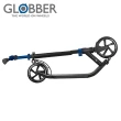 【GLOBBER 哥輪步】法國 ONE NL 205-180 DUO 成人大輪徑折疊滑板車-電鍍藍(2輪滑板車、快速折疊、直立站立)