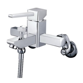 【大巨光】日本陶瓷心6吋方型浴用壁式單槍水龍頭(SD-04)