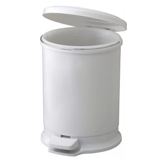 【日本 RISU】圓筒造型踩踏廚餘桶/垃圾桶 10L