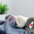 【MORINO】4條組_有機棉歐色緞條方巾(台灣製造/MIT微笑認證標章)