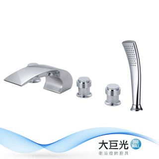 【大巨光】不鏽鋼浴用檯面雙槍水龍頭 5件式(STSB-1005)