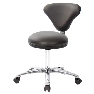 【GXG】立體圓凳加椅背 工作椅  寬鋁腳+防刮輪(TW-81T2 LU1X)