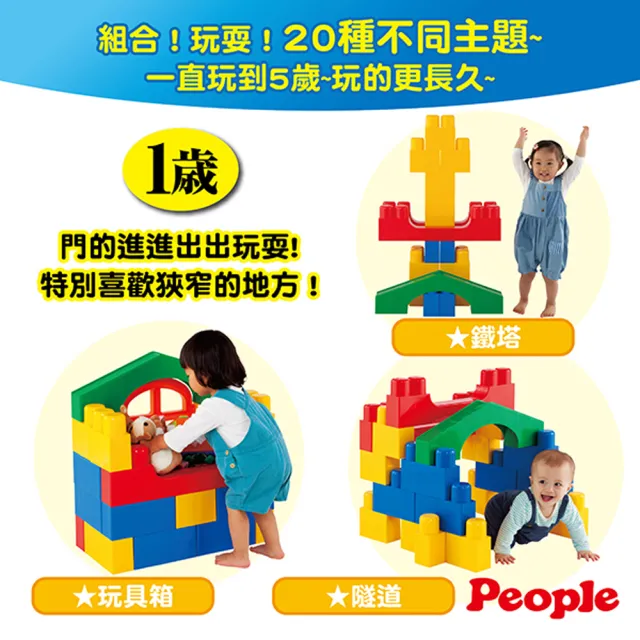 【People】全身體感大積木-空間遊戲組合(20種不同主題)