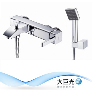 【大巨光】日本陶瓷心方型側開浴用壁式單槍水龍頭(SD-18)