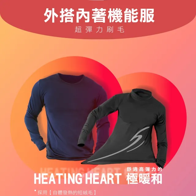 【MI MI LEO】3件組-韓版刷毛保暖衣發熱衣(#發熱衣#保暖衣#刷毛#冬季保暖)