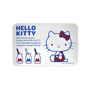 【Hello Kitty】日本三麗鷗 珪藻土足乾樂吸水抗菌地墊 吸水墊-L(日本境內版 60x39x0.9cm)