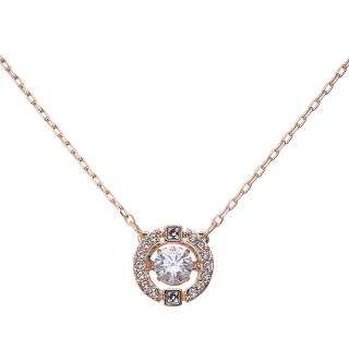 【SWAROVSKI 施華洛世奇】DANCE ROUND 水晶項鍊(真 品 平 輸)