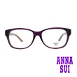 【ANNA SUI 安娜蘇】日系線條花語造型光學眼鏡-玫瑰金/紫(AS586-718)