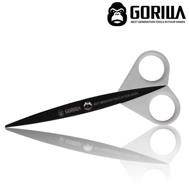 【GORILLA 紳士質人手工具】不沾膠文具剪刀(6吋抗沾黏剪刀)