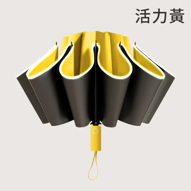 【Lufy】極度抗風 超輕10骨防曬UPF50+ 自動反向傘晴雨傘(體感降溫/安全反光條/黑膠摺疊傘/開車用折疊傘)