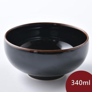 【Hakusan 白山陶】飯碗 脆片碗 餐碗 脆片碗 配菜碗 天目 340ml 日本製(平輸品)