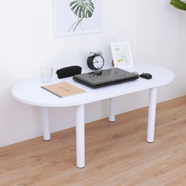 【美佳居】橢圓形和室桌/矮腳桌/餐桌/沙發前桌-深60x寬120x高45/公分(二色可選)