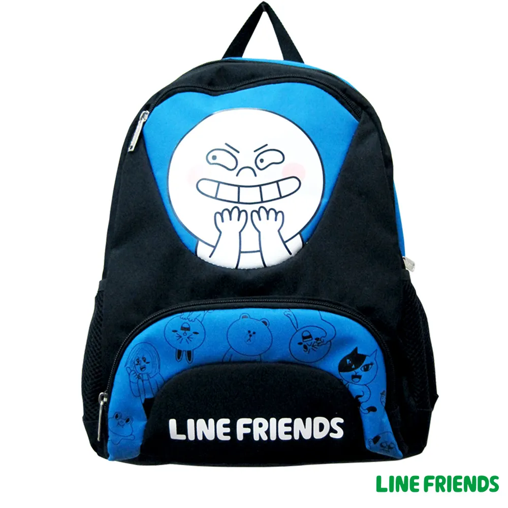 【imitu 米圖】LINE FRIENDS饅頭人護脊後背包+萬用袋