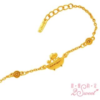 【2sweet 甜蜜約定】SNOOPY baby系列純金手鍊-約重0.83錢(SNOOPY 寶寶 嬰兒 彌月禮)